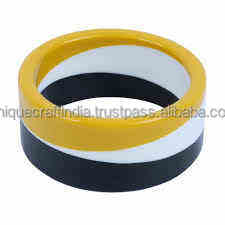 Collection de bracelets élégants en résine | | Bracelets artisanaux uniques aux couleurs vives pour les styles à la mode - Product Image 4