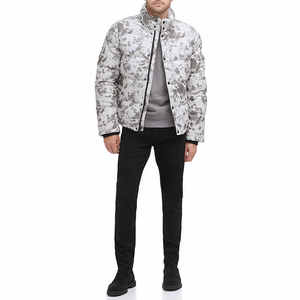 Manteau court pour homme, col montant, en polyester léger, tendance automne-hiver, avec logo personnalisé OEM - Product Image 5