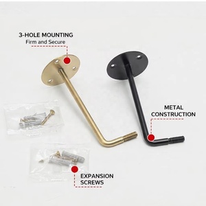 Expositor de Lujo Dorado Ecológico Lavable Personalizado Cromado Independiente Pre-ensamblado para 1 Estante para Cabezas de Maniquí y Sombreros - Product Image 2