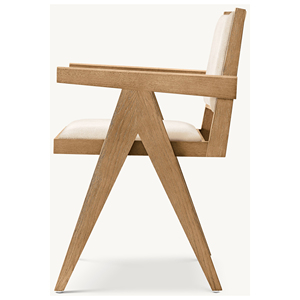 Silla de Comedor de Madera de Teca Premium, Silla de Comedor Hecha a Mano de Madera Maciza para Restaurante, Cafetería, Hotel - Product Image 3