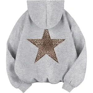 Sudadera con Capucha con Estampado de Leopardo Y2K 2026, Sudadera con Capucha de Guepardo, Moda Casual Hip Hop Unisex - Product Image 1