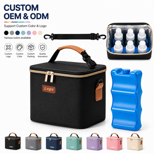 Borsa Termica per Latte Materno con Pacco Ghiaccio, Portabiberon Portatile per Asilo Nido e Viaggi, Borsa Termica per Pannolini - Product Image 1