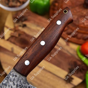 Cuchillo de Chef Vintage Forjado a Mano OEM Personalizado, Ambidiestro, de 2 Pulgadas de Ancho, de Acero Inoxidable con Funda de Cuero para Uso Diario - Product Image 3