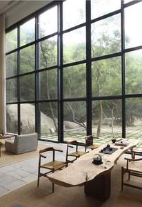 Système de porte et fenêtre en aluminium et verre, couleur et taille personnalisées, étanche, isolation thermique, finition moderne, projet d'appartement, poudre - Product Image 3