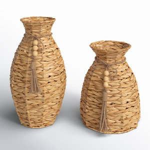 ตะกร้าสานใส่ของตกแต่งหญ้าทะเลธรรมชาติสำหรับตกแต่งบ้าน - Product Image 1