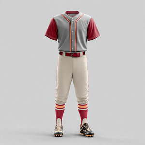OEM Striped <b>Line</b> Baseball Uniform Sets Men Women Short Sleeve Jersey Baseball <b>Pants</b> Sets Unisex - Product Image 2
