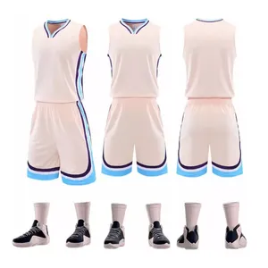 ชุดบาสเก็ตบอลแบบซับลิเมชั่น เสื้อและกางเกงขาสั้นปักลาย ชุดบาสเก็ตบอล - Product Image 6
