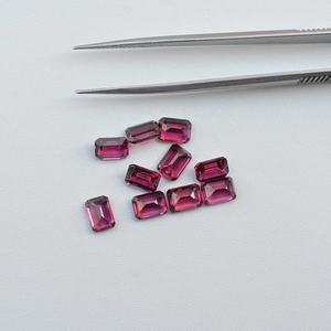 3x5mm Grenat Umbalite Naturel, Pierres Semi-Précieuses en Vrac à Taille Octogonale Facettée, Grenat Rose-Purpre, Direct Fabricant Grossiste - Product Image 2