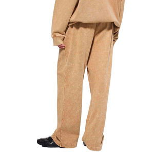 กางเกงขายาวทรงหลวมสไตล์วินเทจ ย้อมสีแบบแอซิดวอช แต่งลายพิมพ์ ตกแต่งด้วยผ้าปะติด ทรงโอเวอร์ไซส์ ผ้าฝ้าย สตรีทแวร์ สำหรับผู้ชาย - Product Image 3