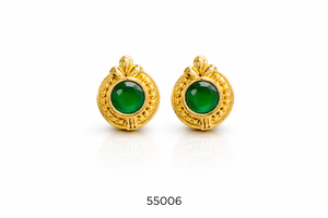 Boucles d'oreilles clous en corail plaqué or de qualité supérieure MOLL JEWELLERS avec alliage, bijoux tendance pour femmes, pour mariage et soirée, évaluation tierce partie - Product Image 3