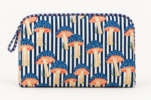 Funda Protectora para Laptop Acolchada con Diseño de Hongos, Impermeable, de Algodón, con Cierre de Cremallera y Tela Suave - Product Image 2