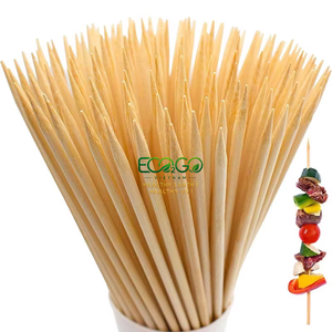 Bamboo Skewer Sticks Smooth Sharp and Durable Food Picks for BBQ Meat Seafood Vegetables Fruits and Snacks - Product Image 3