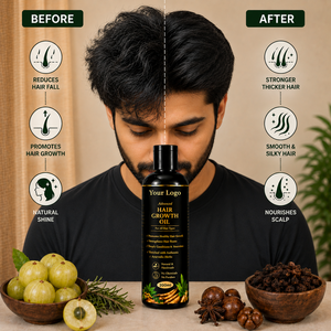 Aceite Avanzado para el Crecimiento del Cabello |   Aceite Nutritivo Ayurvédico a Base de Hierbas para Cabello y Cuero Cabelludo |   Cuidado para la Caída del Cabello |   Marca Privada OEM Venta al por Mayor - Product Image 5