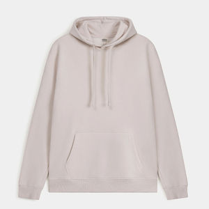 Sudadera con Capucha Unisex, Corte Holgado, Color Sólido, Diseño con Bolsillos, Ropa Casual de Otoño, Tejido de Felpa, Manga Regular - Product Image 1