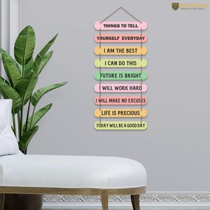 Décoration murale en bois MDF avec citations modernes sur la motivation, panneau mural motivant pour la maison, le bureau, la chambre - Product Image 2
