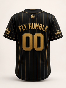 Camiseta de Béisbol Fly Humble para Hombre, Blanca con Rayas, Manga Larga, 10 Tackle Twill, Bordada, Transpirable, Corte Regular, Antibacteriana - Product Image 6