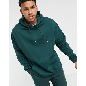 Survêtement unisexe vert uni à capuche, pantalon de jogging en coton long avec poches latérales, taille élastique, tenue décontractée pour l'automne - Product Image 3