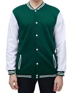 เสื้อแจ็คเก็ตวาร์ซิตี้ผู้ชายสไตล์คลาสสิกสองสี วินเทจ สำหรับฤดูหนาว กระดุมเดี่ยว ผ้าทนทาน สตรีทแวร์ลำลอง ปักลายตัวอักษร - Product Image 2