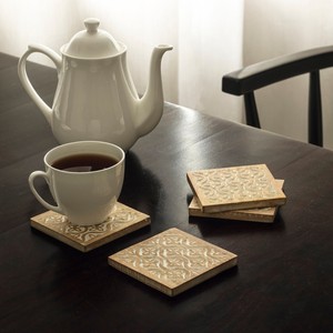 Handcrafted Mango Wood Coaster Set 6 Pieces - Wholesale Carved Home Dcor - Product Image 1
