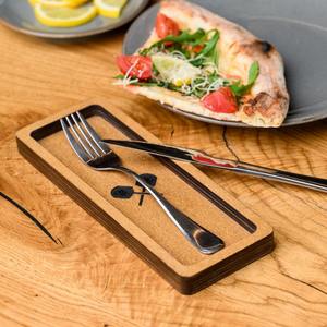 Portacubiertos de madera, perfecto para mesas de comedor, restaurantes, cafeterías, hoteles, eventos y fiestas. Organizador de cubiertos de la India. - Product Image 1