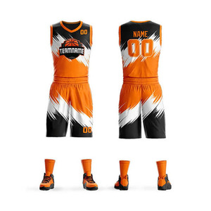 Conjunto de camiseta de baloncesto para hombre, cuello en V, sin mangas, negro, dorado, estampado geométrico, ropa deportiva de poliéster de secado rápido, verano - Product Image 1