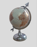 Globe Terrestre Décoratif en Bois Tayyab, Artisanat Moderne de Qualité Supérieure, Prix Compétitif, 8 Stèles, Vente en Gros
