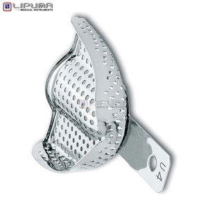 Bandeja de Impresión Dental de Calidad Premium con Borde U1 Perf. (upper) Talla XL Acero Inoxidable Reutilizable Autoclavable Ortodoncia - Product Image 3