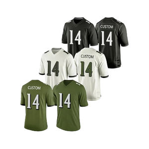 Maillots de rugby à manches courtes en gros, respirants, imprimés, pour hommes, style football américain - Product Image 2