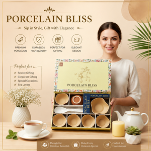 Luxury Tea <b>Gift</b> Set Lead Free Food Safe Ceramic and Melamine Cup and Saucer <b>Gift</b> <b>Box</b> with Custom Logo Screen Printed Packaging - Product Image 4