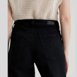 OEM / ODM Jeans pour femme 100% Coton, coupe ample, jambe large, évasée, de luxe, délavé bleu, style décontracté, en denim, noir, pour jeune femme et femme élégante - Product Image 6