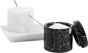 Luxury marble salt <b>pepper</b> set marble salt <b>pepper</b> holder premium salt <b>pepper</b> container elegant salt <b>pepper</b> jar modern salt <b>pepper</b> - Product Image 2