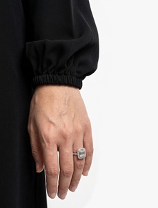 Ensemble Abaya Classique Simple Quotidien pour Femmes Musulmanes, Ouvert sur le Devant, Noir Uni, Manches Longues, Longueur au Sol, Coupe Droite, Modeste, Couvrant Entièrement - Product Image 3
