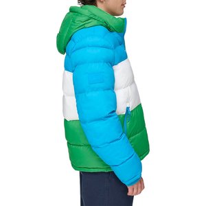 Wholesale Custom OEM Unisex Stand Collar Puffer <b>Jacket</b> Patchwork <b>Waterproof</b> Pocket High Street Style Customized <b>Winter</b> <b>Jacket</b> - Product Image 3