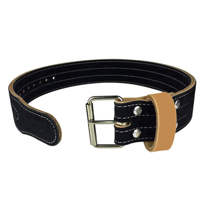 Factory Direct Weightlifting Leather Belt with Steel Buckle, <b>Adjustable</b> Heavy Duty Support for Gym, Powerlifting, Deadlift - Product Image 2