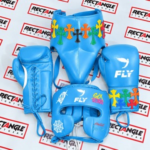 Premium Fly Boxing Training Kit Genuine Cowhide Leather Boxing Set Training Equipment Super Lace Sparring Glove Head <b>Groin</b> <b>Guard</b> - Product Image 6