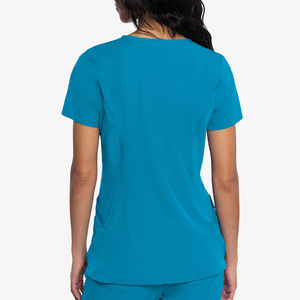 High Quality Women's Medical Nursing <b>Scrubs</b> Jersey Hospital Clinic Workwear Female <b>Scrubs</b> <b>Tops</b> - Product Image 2