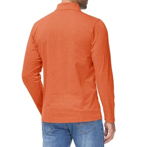 1/4 quart Zip chemise personnalisée de haute qualité Logo hommes coton séchage rapide quart Zip Performance Golf pull jogging porter - Product Image 2