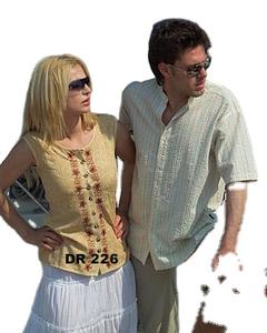 Blusa tejida GGT de verano de talla personalizable para mujer, Top corto sin mangas teñido liso transpirable con decoración de botones para mujer - Product Image 4