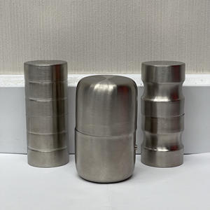 Manija de puerta de baño de acero inoxidable AOGAO, tirador de cubículo de inodoro duradero para uso en baños públicos y baños - Product Image 1