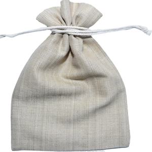 Eco Rich 100% Bolsa de embalaje con cordón de lino Reciclable Calidad Premium para anillos Pulseras Sostenible 'Go Green' Tamaño personalizado - Product Image 1