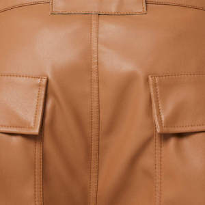 AZORES SPORTS Motorcycle <b>Men</b> Genuine <b>Leather</b> Straight Biker <b>Trousers</b> Winter Lightweight Windproof Breathable Button Fly Plain - Product Image 4