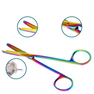 Ciseaux à points de suture de qualité supérieure en acier inoxydable, instrument médical chirurgical pour l'élimination des sutures, outil réutilisable de qualité hospitalière - Product Image 4