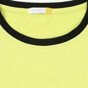 เสื้อยืดคอกลมผู้ชายสีพื้นคุณภาพสูง ผ้าฝ้าย 100% ทรงโอเวอร์ไซส์ ขายส่ง สวมใส่สบาย ระบายอากาศได้ดี สีสันปรับแต่งได้ - Product Image 5