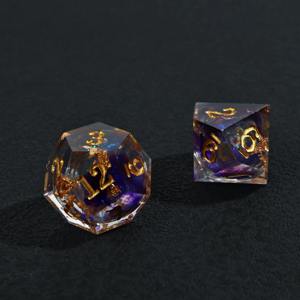 Ensemble de dés en résine de qualité supérieure, dés polyédriques en résine de haute qualité pour jeux de rôle sur table, accessoire de jeu professionnel, vente en gros - Product Image 5