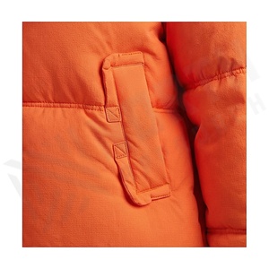 Hooded Quilted Waterproof <b>Bubble</b> Jacket Black Full Sleeve Winter Windproof Cotton Shell Knitted Fabric Polyester Filling Stand - Product Image 5