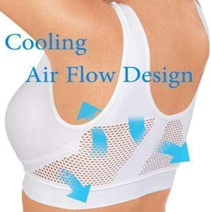 AL SWANS INTERNATIONAL Soutien-gorge de sport pour femme, dos nageur, en maille respirante, sans couture, maintien élevé, coussinets amovibles, col rond, pour le yoga - Product Image 3