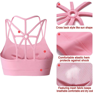 Women Gym Sports <b>Bra</b> <b>Stretch</b> Comfortable Breathable Nylon Spandex Apparel OEM Custom Manufacturing Service Available - Product Image 5