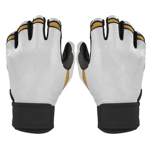 Gants de frappe en cuir blanc avec fermeture auto-agrippante, unisexes, pour adultes, durables, ambidextres - Product Image 1
