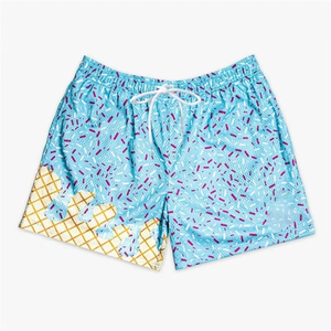 Shorts de jogging pour hommes personnalisés en toile imprimée par sublimation, coupe mi-longue, écologiques, respirants, avec cordon de serrage, haute qualité, nouveauté - Product Image 5