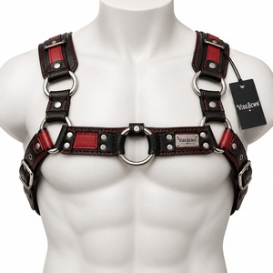 <b>Leather</b> Style Construction Buckle Detail Fashion Accessory OEM Whole Custom Men <b>Leather</b> Harness Adjustable Strap Body Harness - Product Image 1